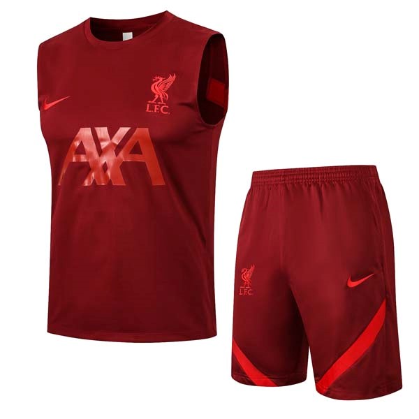 Trikot Liverpool Ärmellos Anzüge 2022 Rote Günstige Fußballtrikots